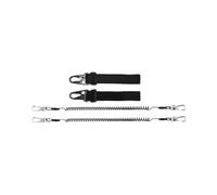Sangle de sécurité pour canne à pêche - Câble spiralé - Laisse élastique en | Ce kit de sécurité élastique protège efficacement vos cannes à pêche et pagaies contre la perte dans l'eau.