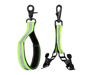 Sangle de sécurité pour gants de pompier - Outils de sécurité pour gants de lutte contre l'incendie | Participation des pompiers, ceinture réglable 2 pièces avec sangle de support de garniture réfléc