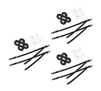 Sangle de Sécurité Tv Réglable pour Meubles et Commode Bébé | Lot de 6, Sangle en Webbing Noire, Ancrage Mural, Empêche la Chute des Téléviseurs