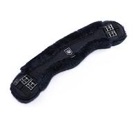 Sangle de Selle en Peau de Mouton de Werner Christ - Sangle de Dressage Anatomique en Forme de Croissant concave, Fourrure de Mouton Naturelle, Brun/Anthracite, 40,45,50,55,60,65,70,75,80,85,90 cm