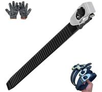 Sangle de Serrage Robuste, Attaches câble métalliques réglables en Acier Inoxydable avec système Verrouillage à cliquet, for sécuriser Tout Type d'objet, réutilisable(1,32cm)