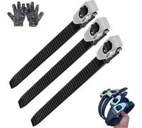 Sangle de Serrage Robuste, Attaches câble métalliques réglables en Acier Inoxydable avec système Verrouillage à cliquet, for sécuriser Tout Type d'objet, réutilisable(5,32cm)