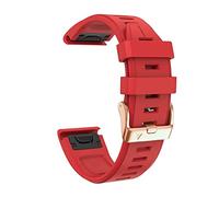 Sangle de silicone doux à ajustement rapide pour Garmin Fenix 7S / 5S plus / 6S / 5S / Instinct 2S / D2, avec bracelets de poignet de remplacement rapide en silicone à boucle rose