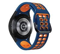 Sangle de silicone officielle de 20 mm pour Galaxy Watch4 Classic 46 42 mm / 44 40 mm Smartwatch Ridge Sport Bracelet Watch Band Correa (Couleur: Couleur C, taille: Watch4 46mm)