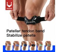 Sangle de soutien ajustable du tendon rotulien VILICO, attelle de stabilisation de la rotule pour le sport, course à pied, basketball, gym, randonnée AB194-PL