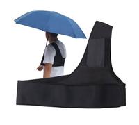 Sangle de support pour parapluie - Support réglable mains libres, support d'ombrage monté sur l'épaule | Construction en nylon résistant aux intempéries, contrôle de tension multi-positions
