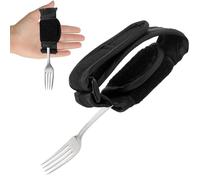 Sangle de Support Réglable pour Ustensiles pour la prise en main, Sangle de Support de Manchette pour Ustensiles pour les patients souffrant de la maladie de parkinson couverts et de faible préhension