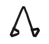 Sangle de tapis de yoga avec boucle, réglable et antidérapante, pour salle de sport et voyage Noir 38 mm x 1,5 m