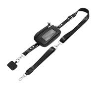 Sangle de téléphone avec portefeuille - Sangle de téléphone portable avec pochette à fermeture éclair, chaîne de cou réglable de sécurité avec languette pour activités de fitness, concerts, voyages
