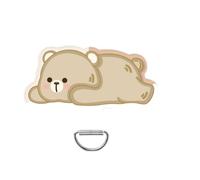 Sangle de téléphone en forme d'ours de dessin animé Coussinet Souple Amovible Lanyard Clip Sécurisez les conceptions qui ne glissent pas pour téléphones portables Accessoires de téléphone Dessin animé