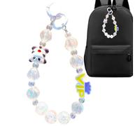 Sangle de téléphone perlée, lanière de téléphone perlée Jolie chaîne de | Bracelet de téléphone Pour clés de téléphone portable sacs à main sacs à dos à la main colo