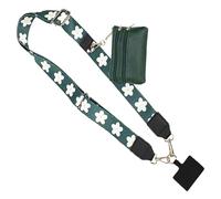 Sangle de téléphone portable, réglable, antivol, cordon de sécurité avec pochette à fermeture éclair pour randonnée, voyage, conduite, marche et shopping, 27 x 8 x 0,5 cm, multicolore, D, Unisexe