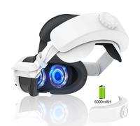 Sangle de tête avec batterie pour Oculus Quest 3/Quest 3S, accessoires de remplacement de sangle Elite réglables pour Meta Quest 3/Quest 3S white