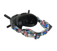 Sangle de tête compatible pour DJI FPV, bandeau compatible pour lunettes vidéo V2 sangle de lunettes sangles élastiques pour casque bandeau de vol réglable accessoires de drone graffiti personnalisés