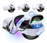 Sangle de tête confortable améliorée pour Meta Quest 3/3S/Meta Quest 2 avec batterie magnétique de 6700 mAh, casque de réalité virtuelle, sangle de rechange pour Oculus Quest 3/3S/2, durée de lecture