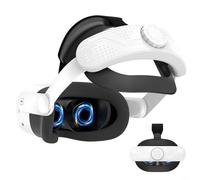 Sangle de tête de rechange pour casque Meta VR prenant en charge une usure prolongée grâce à une répartition uniforme du poids et des points de pression minimaux (blanc)