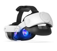Sangle de tête pour Meta Quest 3, NEWENMO, compatible avec Oculus Quest 3, sangle de tête réglable en noir ou gris pour une réalité virtuelle confortable et légère