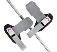 Sangle de Tirage Musculation 1 paire de ceintures d'haltérophilie en cuir vache, tractions et(Grey)