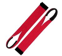 Sangle De Tirage Musculation 1 paire de sangles levage for haltères, soulevé terre, ceinture musculation, bandes antidérapantes for les mains et poignets, auxiliaire d'entraînement physique(RED)