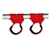 Sangle De Tirage Musculation 1 paire de sangles levage for haltères, soulevé terre, ceinture musculation, bandes antidérapantes for les mains et poignets, auxiliaire d'entraînement physique(Red,L)