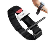 Sangle de tourniquet d'extérieur - ABS + ruban, pansement d'urgence tactique, durable | Outil de premiers secours à une main, contrôle portable des saignements pour le camping, la randonnée, les