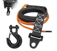 Sangle de traction pour camions Winch Corde d'extension avec crochet et | Bande de liaison de réparation de treuil pour le camion tout-terrain agricole camion motoneige remorque moto