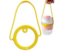 Sangle de transport de bouteille d'eau, poignée en paracorde pour bouche | Sangle de support souple pour rendre la bouteille portable pour thé au lait, ta Jaune