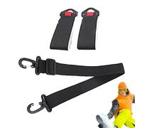 Sangle de transport de ski, bandoulière réglable avec fixations fixes, sangles d'équipement - pour bâtons de ski, hommes, femmes, escalade, raquettes de neige, bottes de snowboard