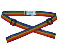 Sangle de Transport et de Traction du Scooter pour Enfants : rênes de Guidon ; Remorquage et épaulement trottinettes (Arc-en-Ciel)