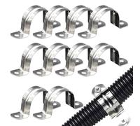 Sangle de tuyau en acier inoxydable rigide avec 2 trous pour fixation ou câble