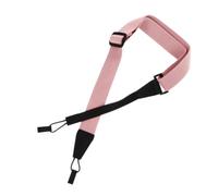 Sangle de Ukulélé à Crochets Rose, Coton, Légère et Facile à | Petite Largeur, Retrait Rapide, Surface Textile Nette, Style Chic pour Étudiants et Adultes en Répétition ou Pratique