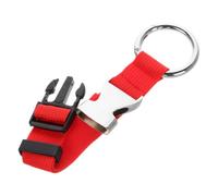 Sangle de Valise à Accroche pour Paquet à Dos et Voyage, Rouge 17x2, 5 Cm | Nylon Réglable, Fixation Simple et Pratique, Design Anti-perte, pour Valise et Paquet à Dos en Déplacement