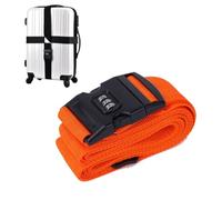 Sangle de Valise Croisée Orange Verrouillage Combiné