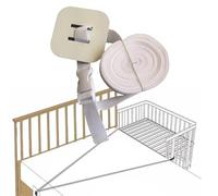 Sangle de verrouillage sécurisée pour berceaux et rails de lit en nylon pratique, design antidérapant, installation facile, protection d'ancrage de lit de bébé
