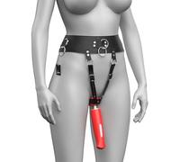 Sangle de vibromasseur Devotion , fixer le Vibromasseur à la bonne place, sangle de servitude en cuir, convient pour Magic Wand
