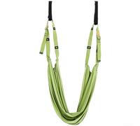 Sangle de Yoga Aérien pour Maison - Cordes d'Inversion Anti-Gravité Réglables en Polyester Haute Densité 300 Livres pour Étirements et Fitness à Domicile(Green)