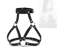 Sangle de yoga portable et pliable noire, design ajustable