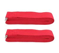Sangle de Yoga pour Étirement, Bande Flexible Tissée Haute Densité | Polyester Coton et Fer, Rouge, pour Workout et Yoga, Accessoire D’assistance, Résistante