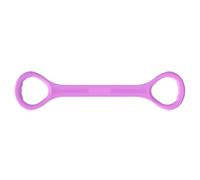 Sangle de Yoga pour Étirements - Tendeur en Silicone de 44cm en Forme de Huit | Bande Élastique de Fitness pour Ouverture des Épaules et Dos | Accessoire de Modelage Corporel Violet