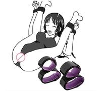 Sangle de yoga réglable violette, idéale pour les exercices des poignets et des chevilles, sangle d'entraînement réglable, adaptée aux couples