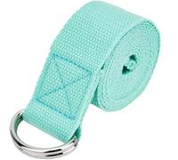 sangle de yoga Sangle de yoga souple 183 x 3,8 cm avec boucle en D réglable, sangle d'exercice coton for exercices Pilates quotidiens pour pratique du yoga(Color4)