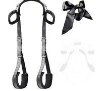 Sangle d'entraînement de yoga noire, adaptée aux exercices de yoga