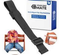 Sangle D'entrejambe Pour Chaise Haute, 1 Pièce, En Noir, Sangle Compatible Avec Hauck Alpha Beta, Stokke Tripp Trapp, Roba, Uvm, Chaise Haute Enfant Sangle Arceau Avant Table