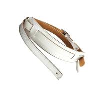 Sangle d'épaule anti-chute en cuir PU de rechange réglable pour guitares - Confortable à porter - Pièces de basse électrique - Accessoires d'instruments