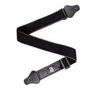 Sangle d'épaule avec extrémités en cuir synthétique pour guitare basse avec 3 supports de médiators pour guitares Longueur réglable Col en coton doux