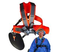 Sangle d'épaule de la tondeuse, sangle du harnais de la tondeuse - Corde de sac à dos réglable réglable sangle de tondeuse, harnais humanisé à double épaule avec accessoires pour coupe-bordures