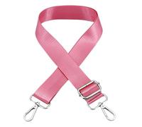 Sangle d'épaule réglable en toile de rechange de 3,5 cm de large, sac à bandoulière de couleur unie, sac à bandoulière réglable, toile large, b, Bright silver buckle