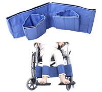 Sangle des jambes en fauteuil roulant, retenue empêchent les chutes et les sangles de pied en fauteuil roulant, ceinture de sécurité en tissu en coton lavable réglable pour les personnes âgées et han