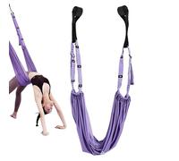 Sangle d'étirement de yoga - Corde de yoga aérienne pour douleurs dorsales | Sangle d'étirement de la taille, du dos et des jambes | Sangle d'étirement pour gymnastique, danse, yoga, ballet