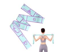 Sangle d'étirement de yoga - Flexibilité élastique - Bandes de résistance | Étirement pour améliorer la flexibilité des jambes chez les et les adultes dans la danse, le pilates, la gymnastique